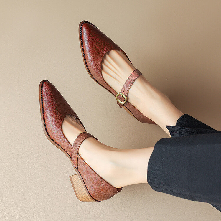 Bellani Leather Mary Janes