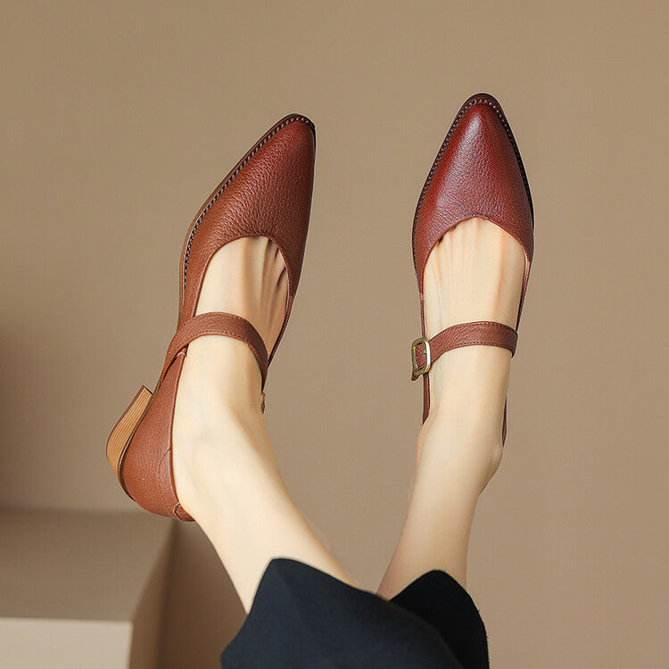 Bellani Leather Mary Janes