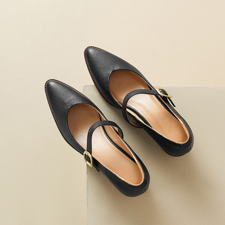 Bellani Leather Mary Janes