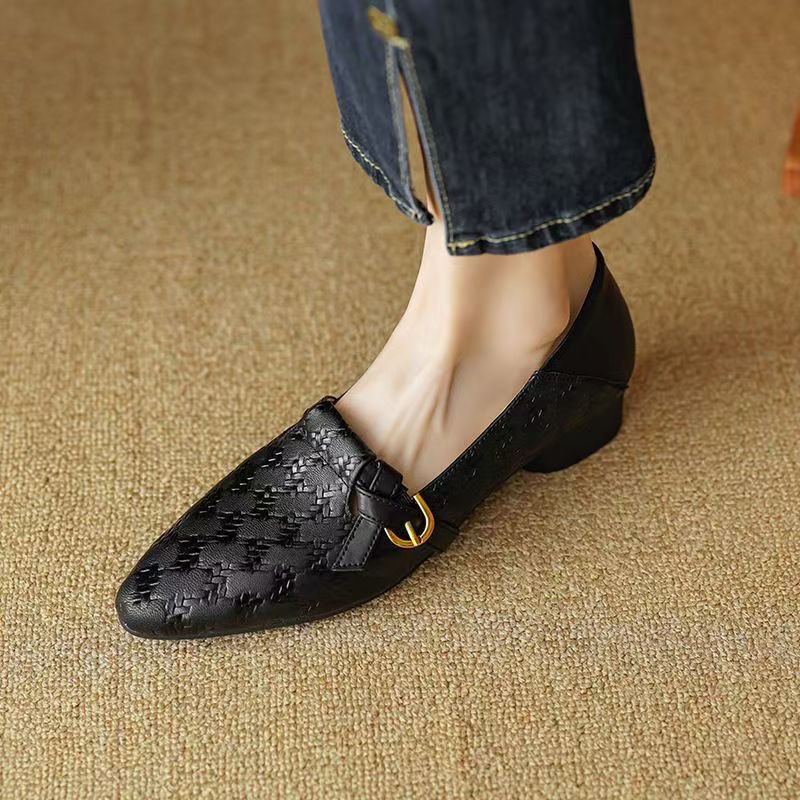 Alisa Block Heel Flats