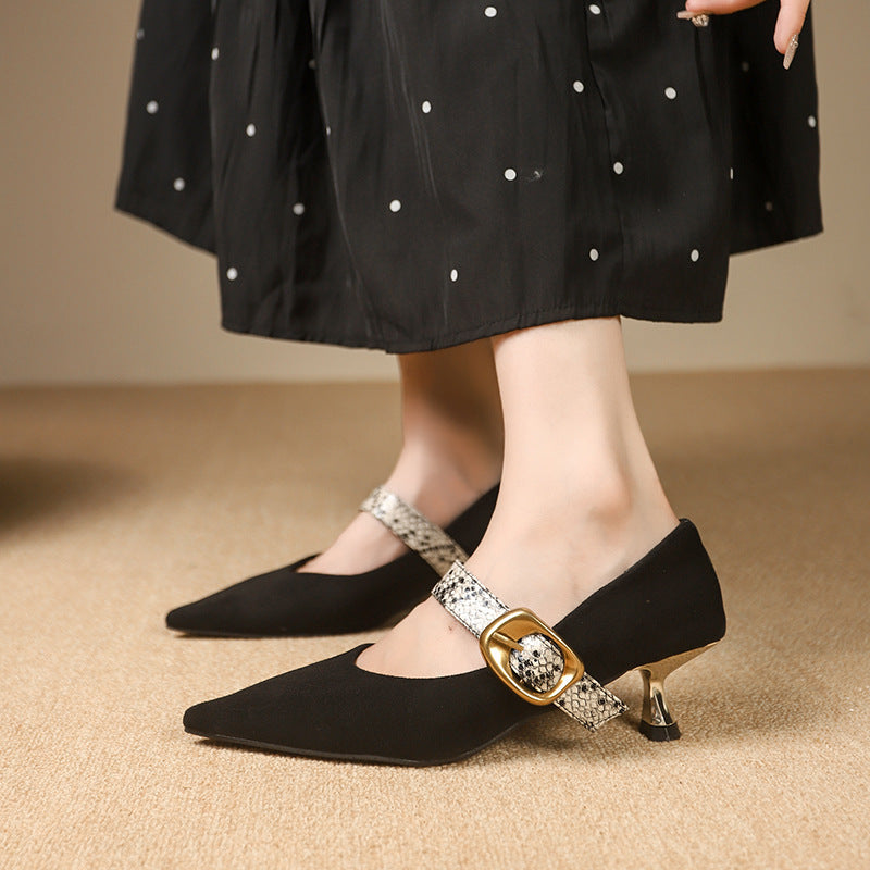 Renata Velvet Kitten Heels