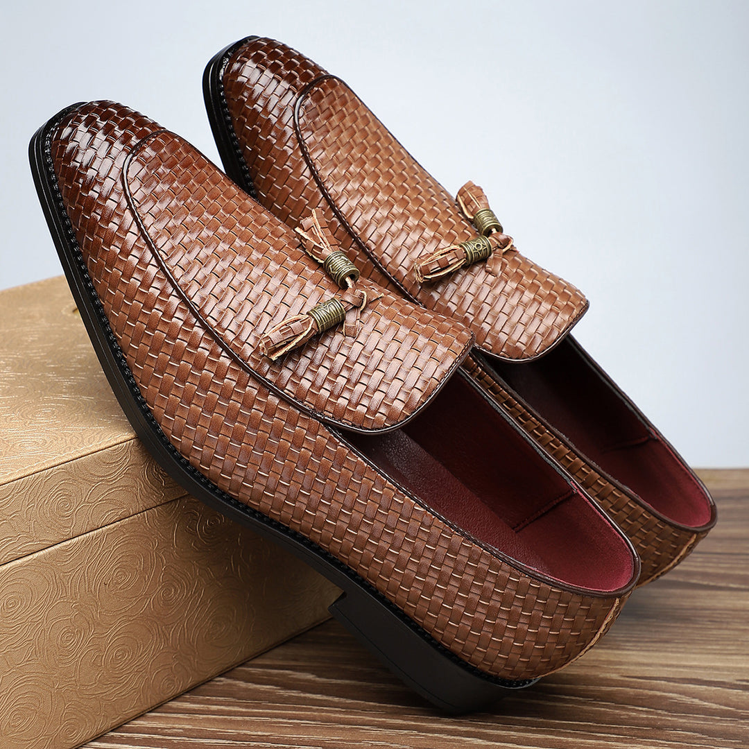 Ravello Woven Leather Loafers