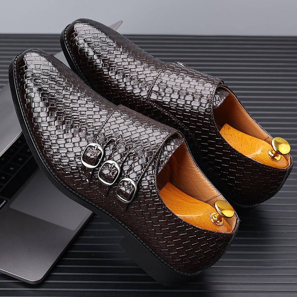 Vourio Trenza Leather Loafers