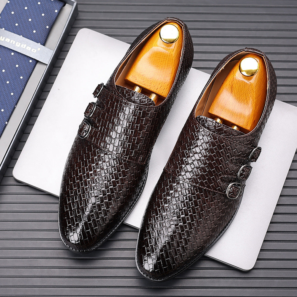 Vourio Trenza Leather Loafers
