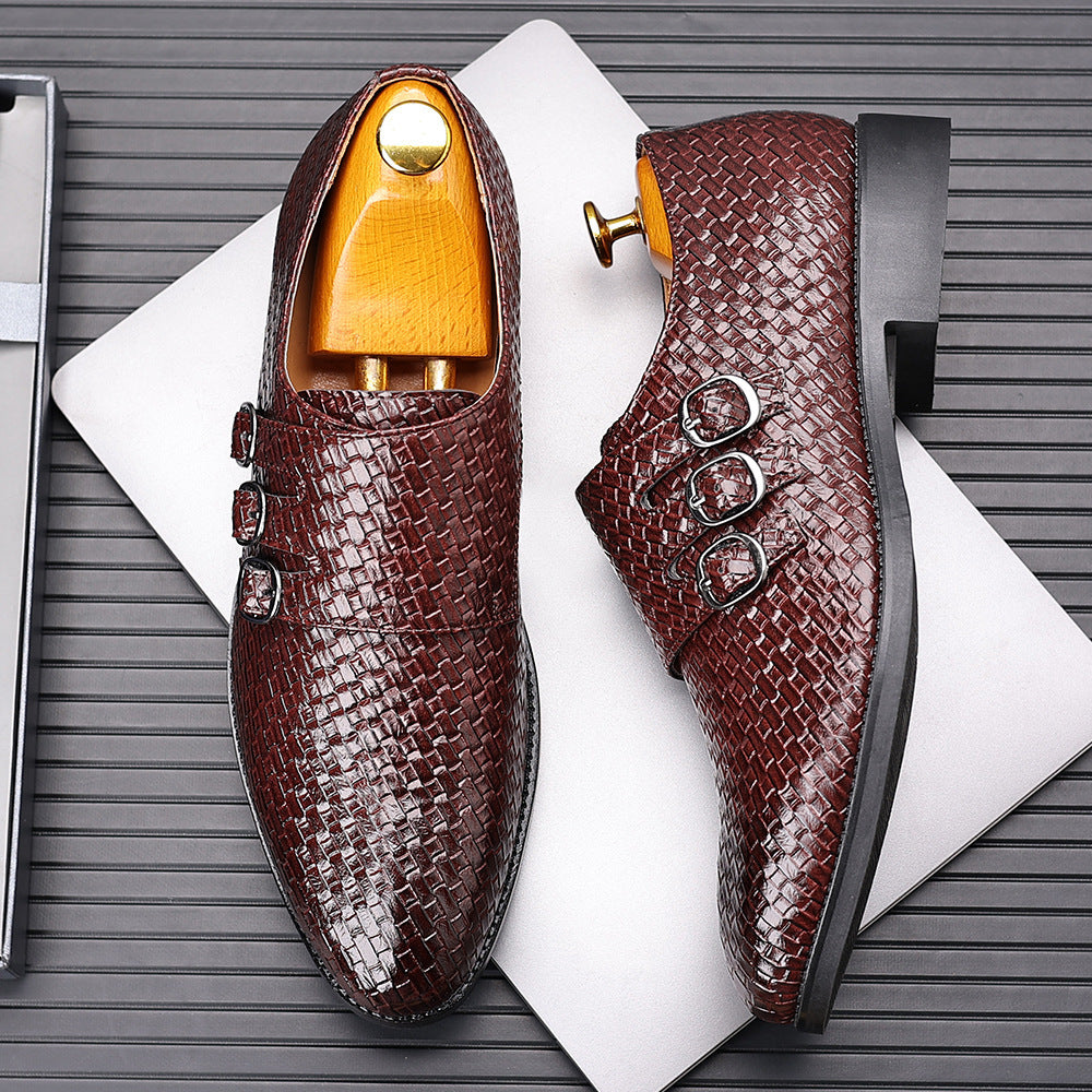 Vourio Trenza Leather Loafers