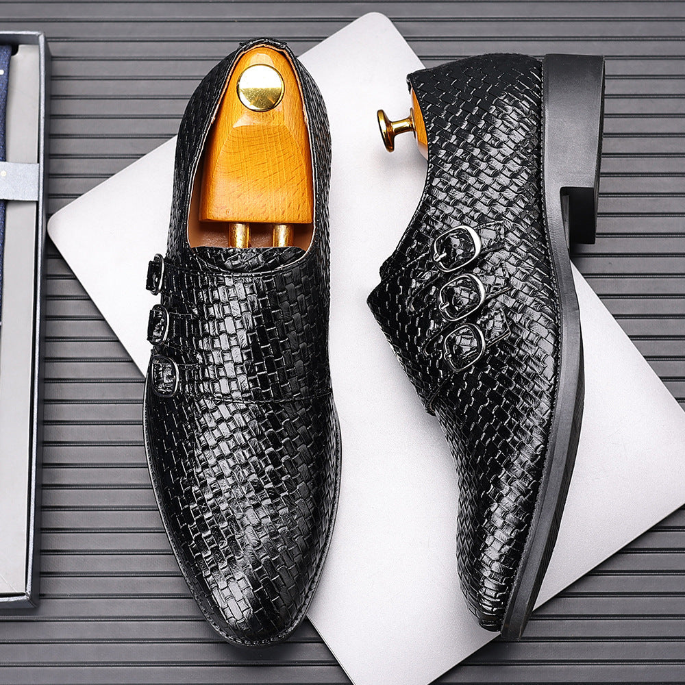 Vourio Trenza Leather Loafers