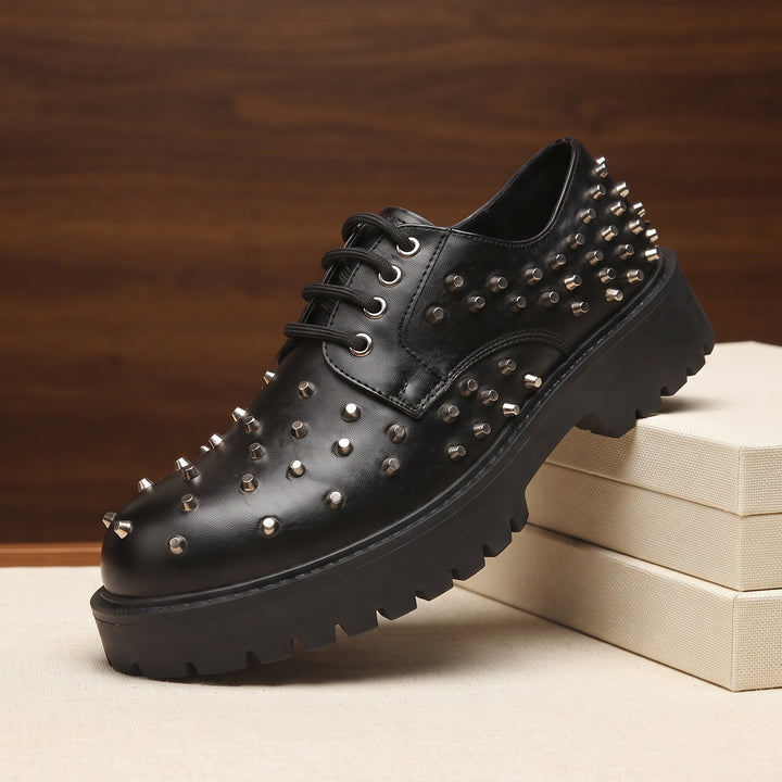 Camden Spiked Leather Derbies