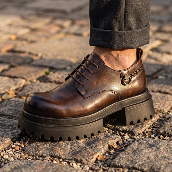 Maddox Retro Leather Derbies