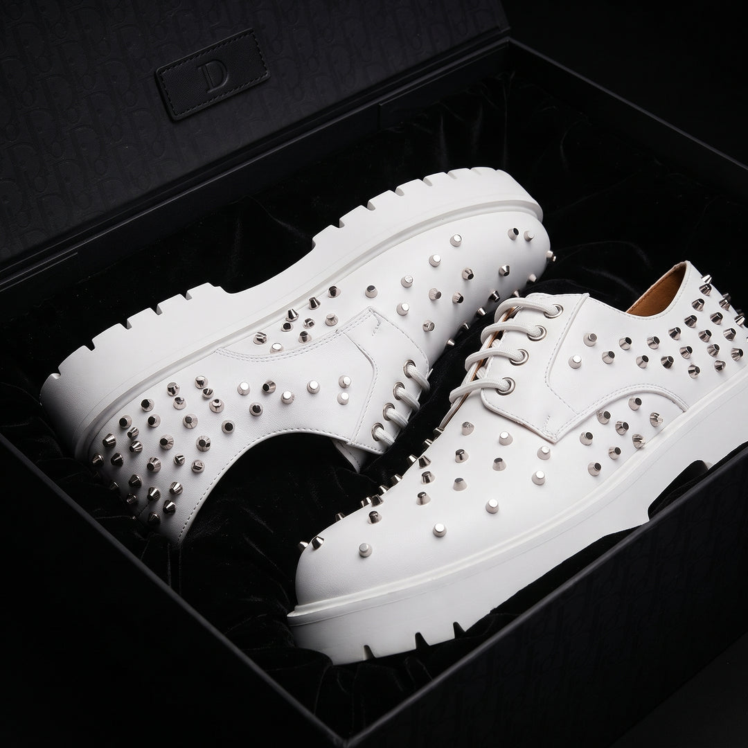 Camden Spiked Leather Derbies