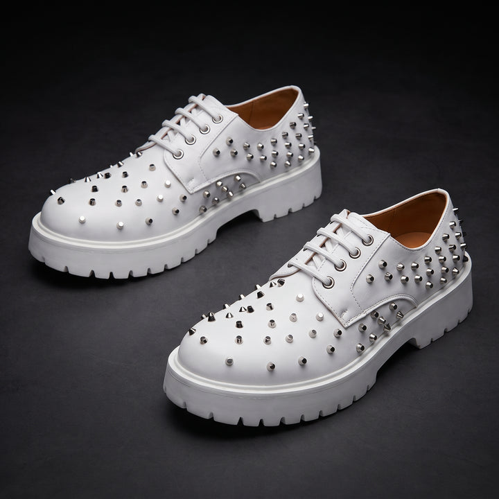 Camden Spiked Leather Derbies