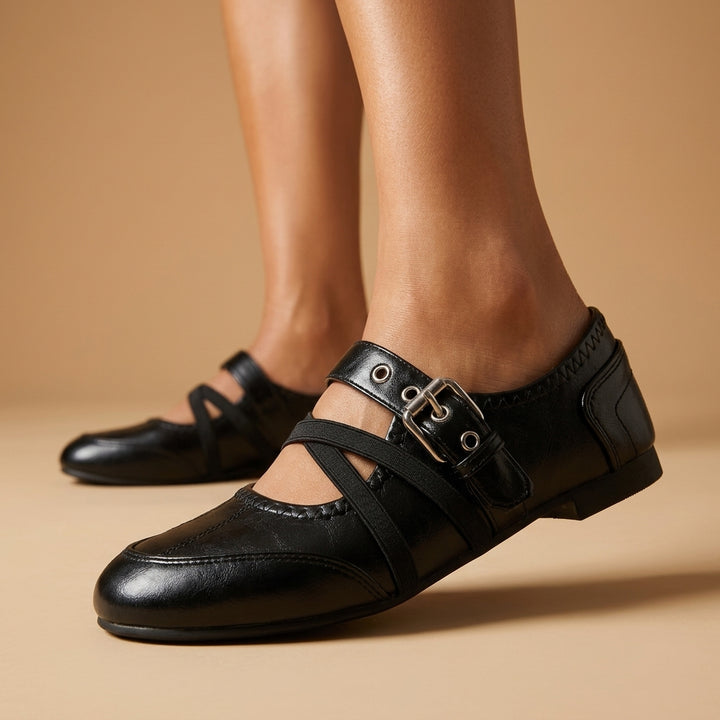 Brielle Vintage Leather Mary Janes