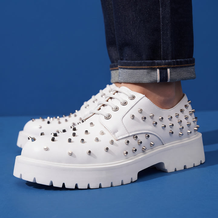 Camden Spiked Leather Derbies