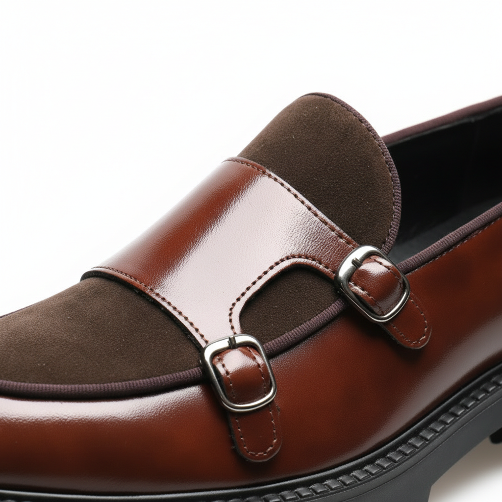 Montaro Genuine Leather Lug Derbies