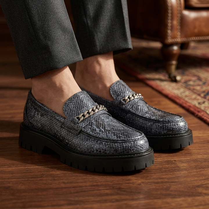 Kingston Embossed Leather Derbies