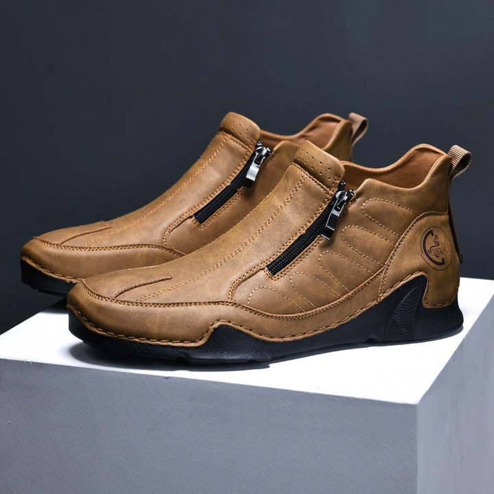 Stratos Leather Zip Boot