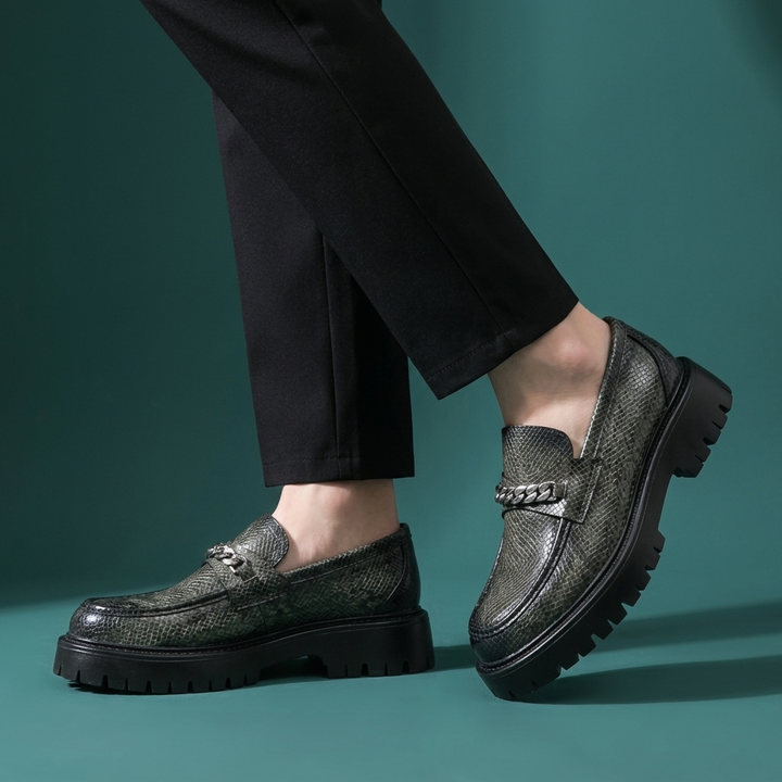 Kingston Embossed Leather Derbies