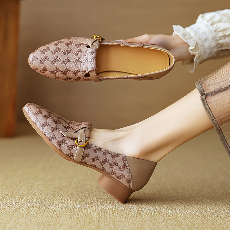 Alisa Block Heel Flats