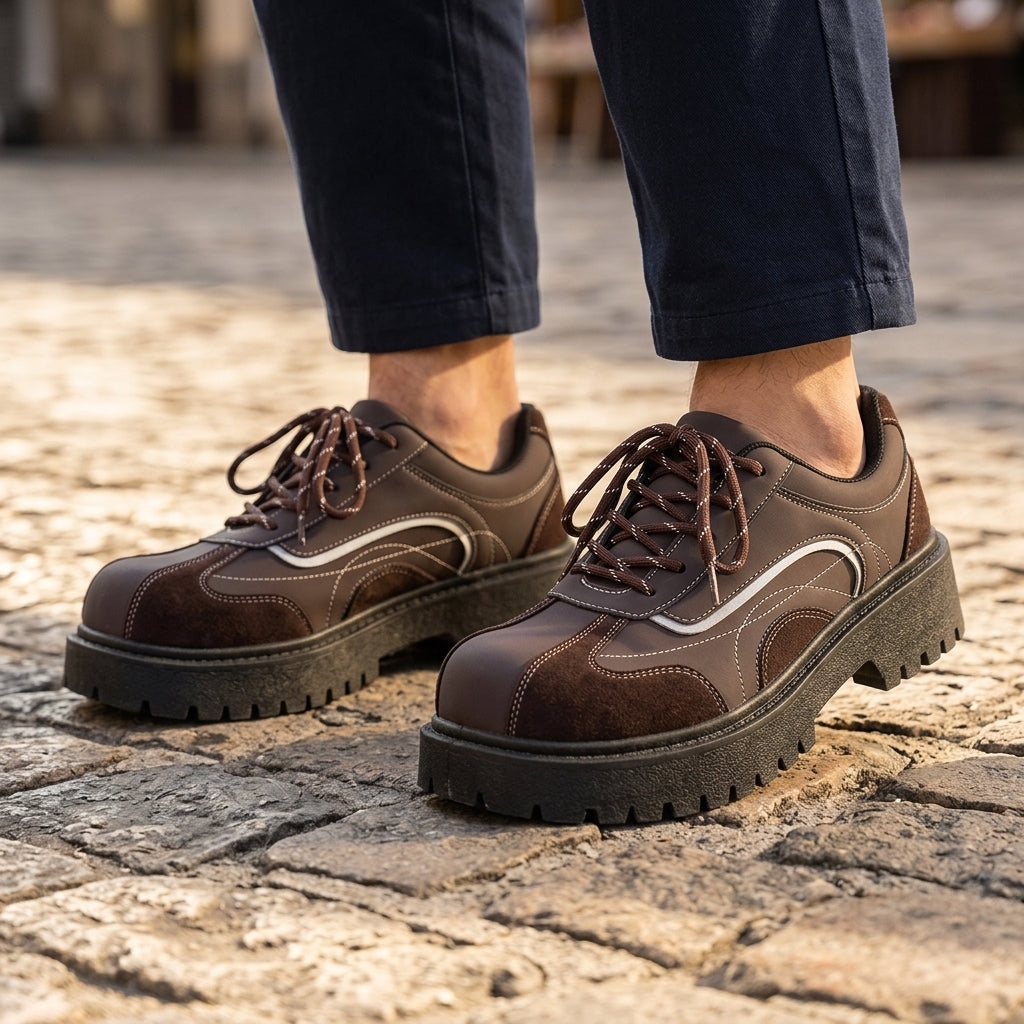 Maverick Retro Leather Derbies