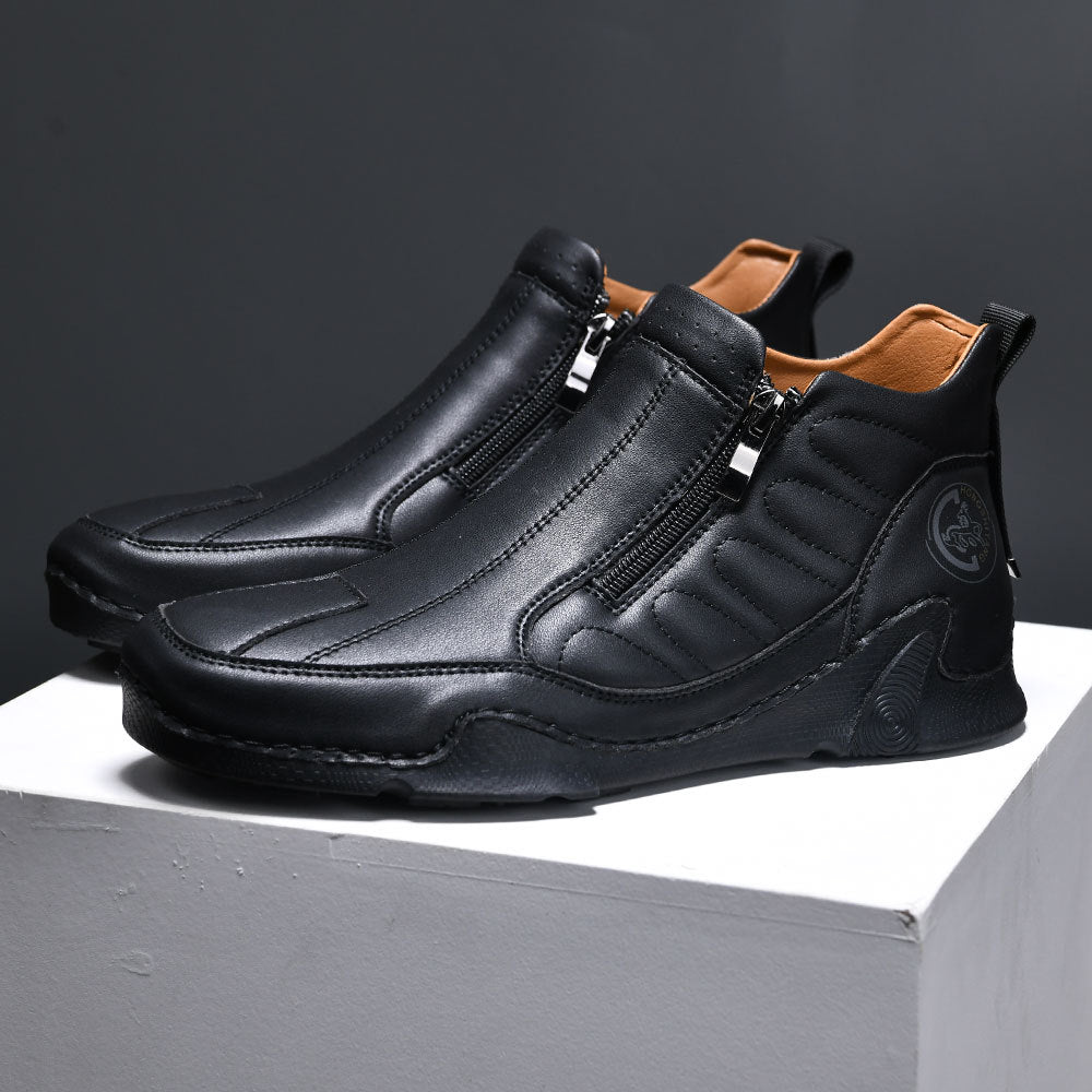 Stratos Leather Zip Boot
