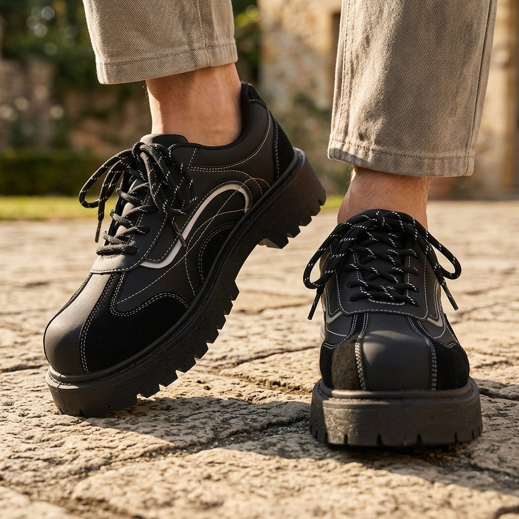 Maverick Retro Leather Derbies