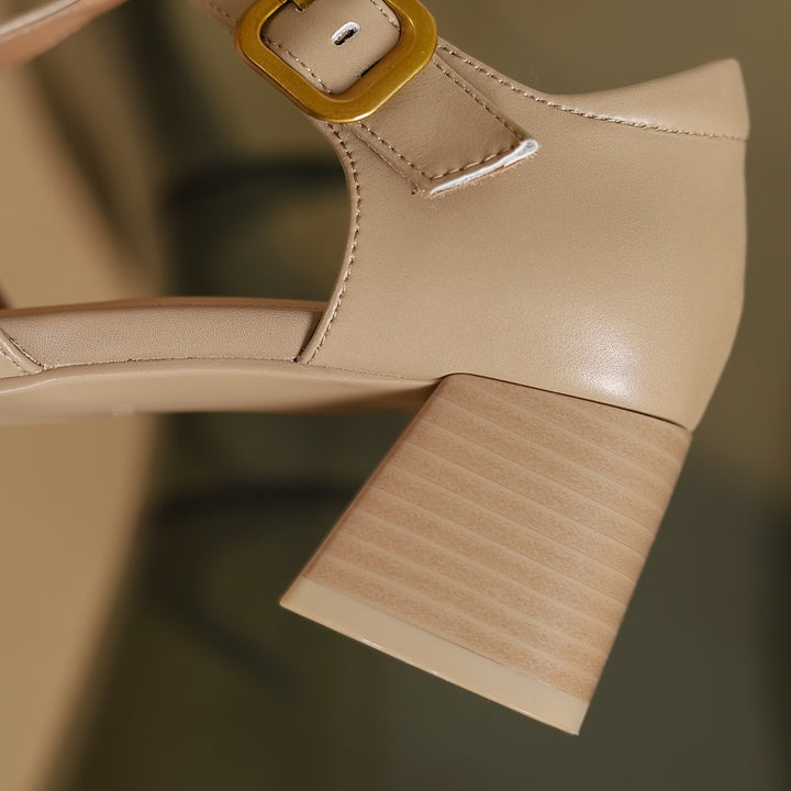 Marseille Leather Strap Heels