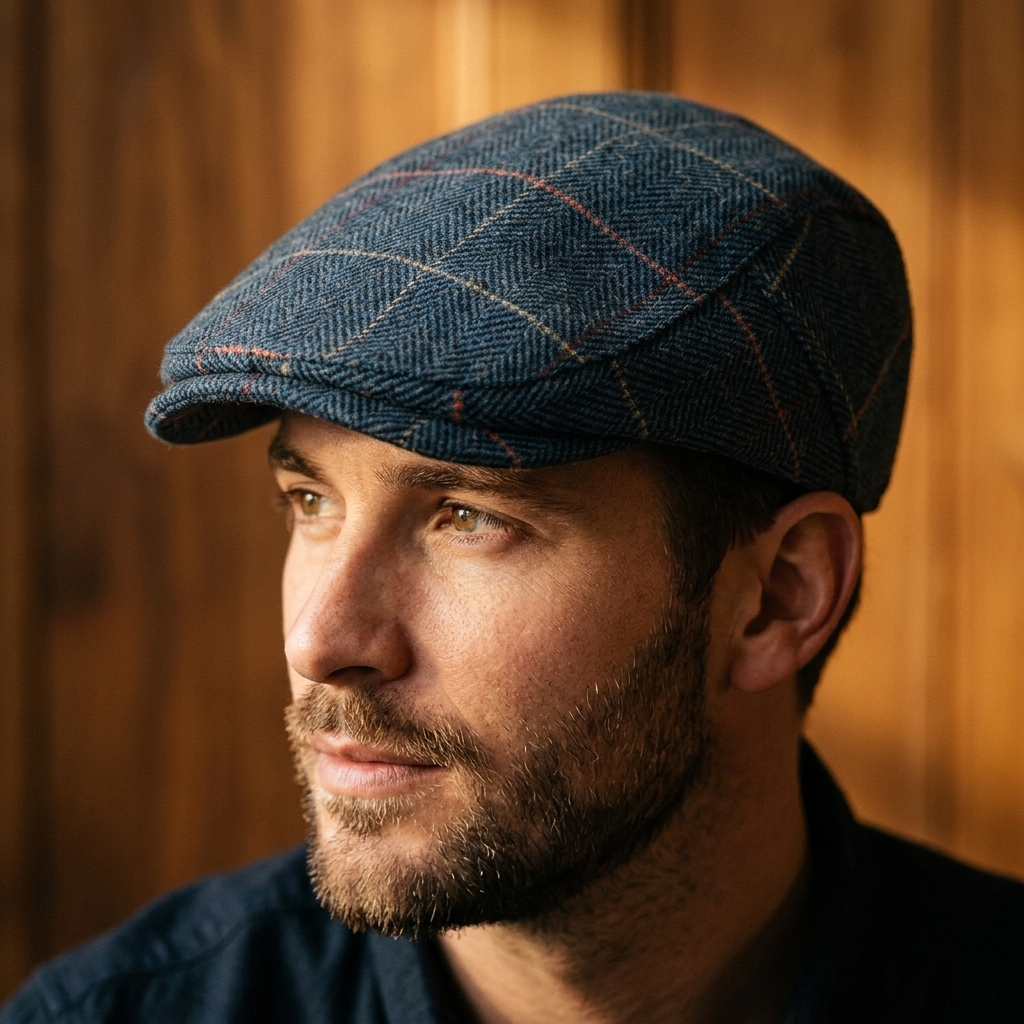 Harrison Herringbone Ivy Cap