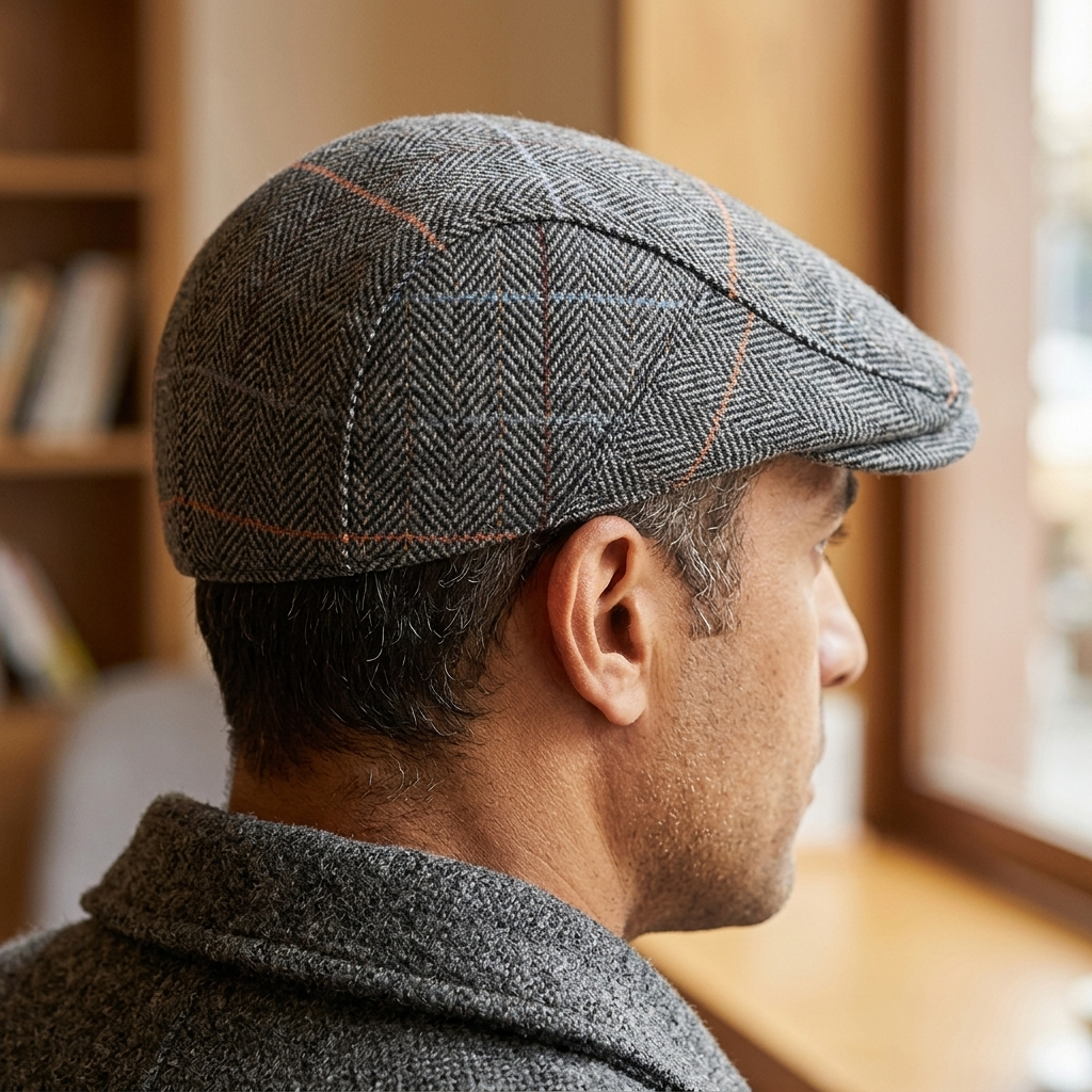 Harrison Herringbone Ivy Cap