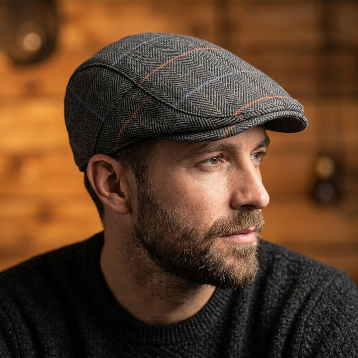 Harrison Herringbone Ivy Cap