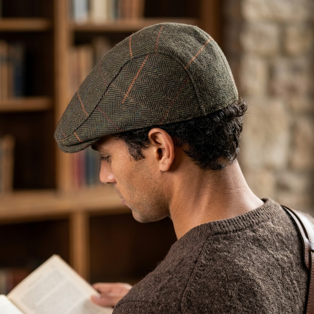 Harrison Herringbone Ivy Cap