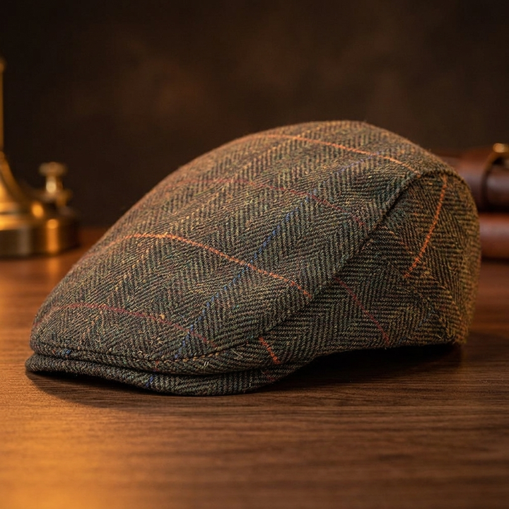 Harrison Herringbone Ivy Cap