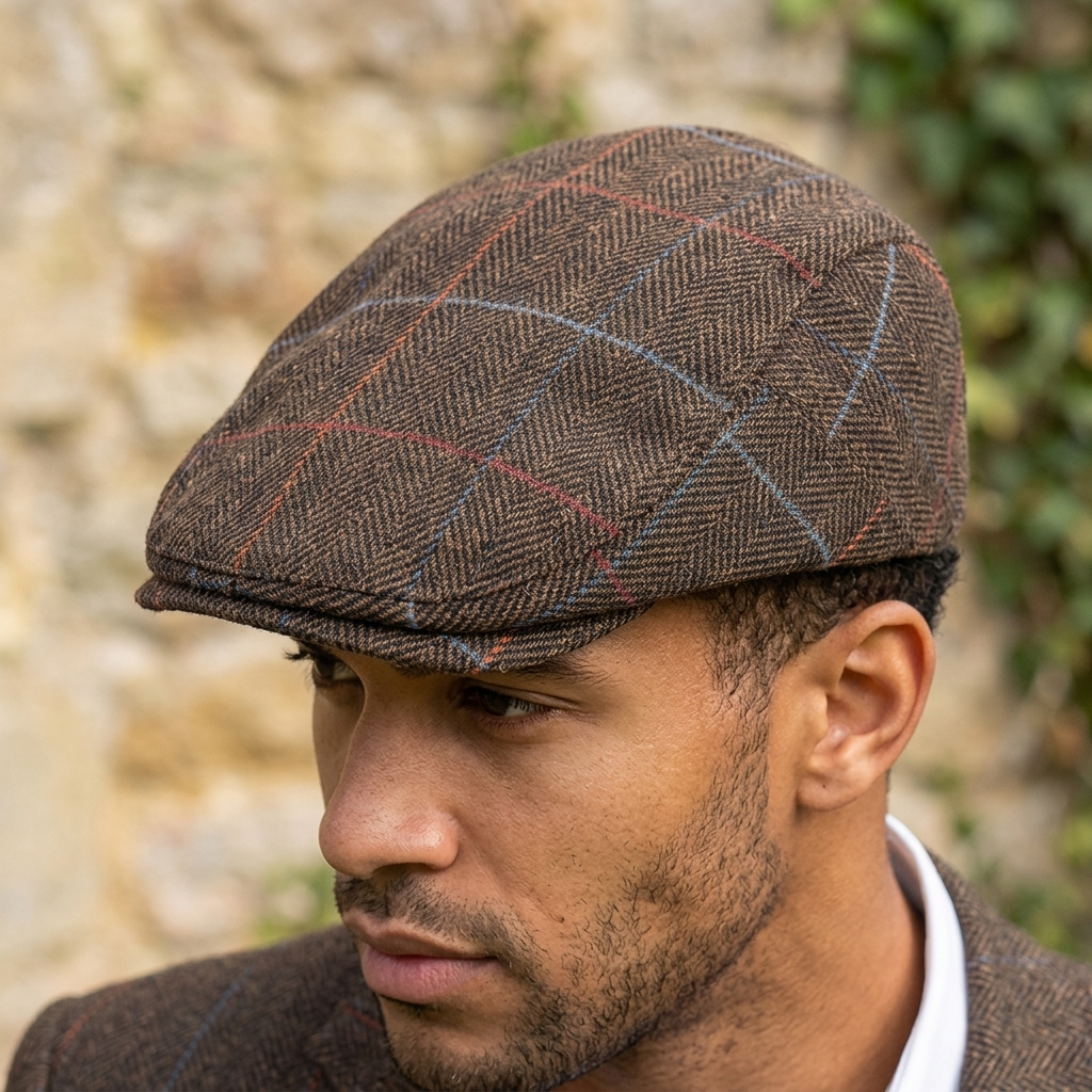 Harrison Herringbone Ivy Cap