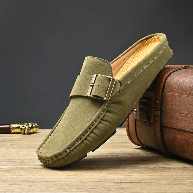 Hugo Mule Leather Loafers