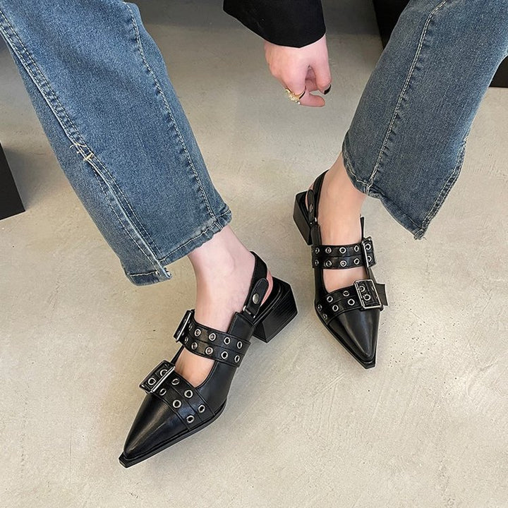 Dorma Buckle Block Heels