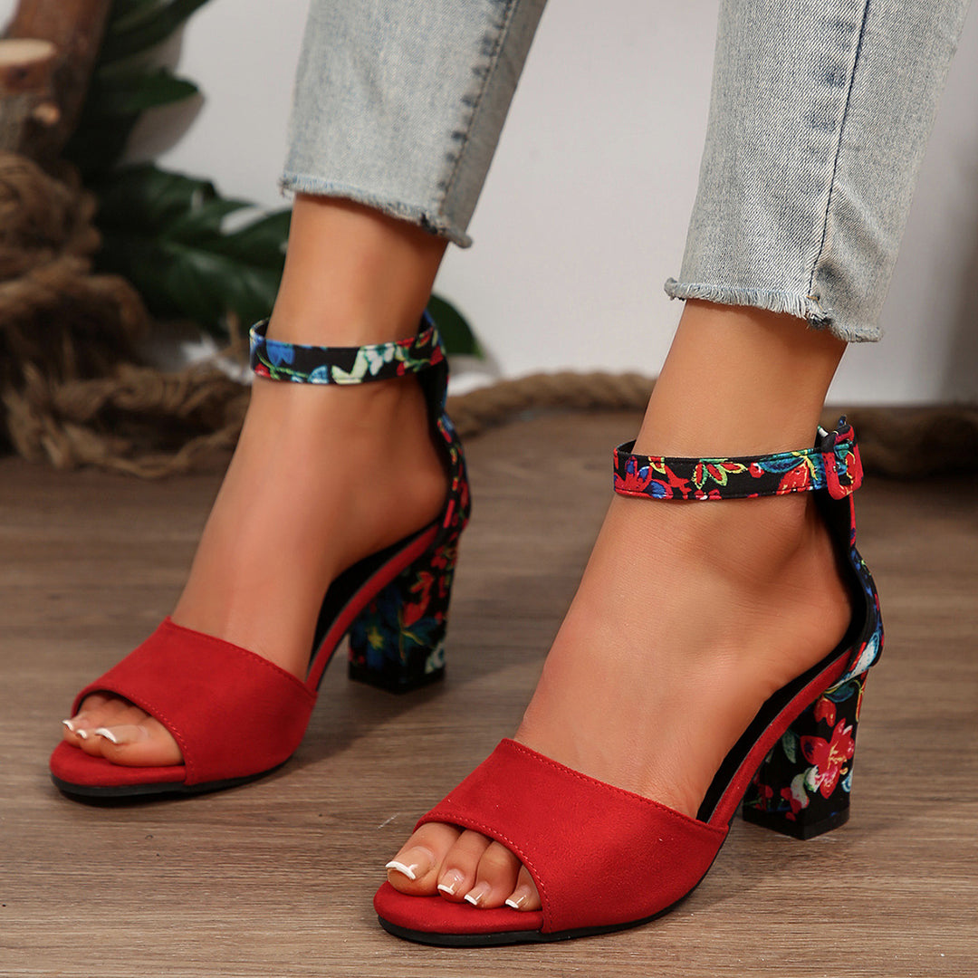 Eden Floral Heels