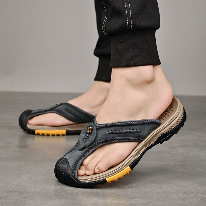 Grantham Leather Flip Flops