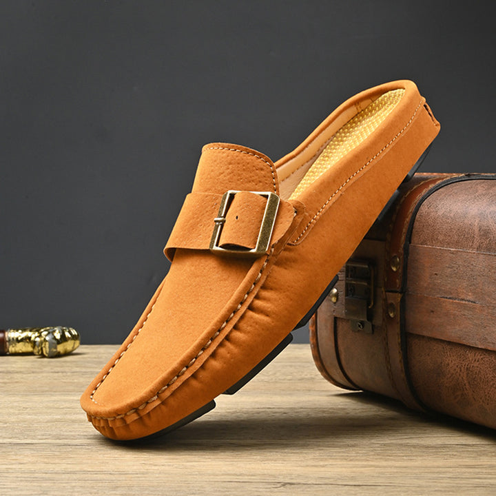 Hugo Mule Leather Loafers