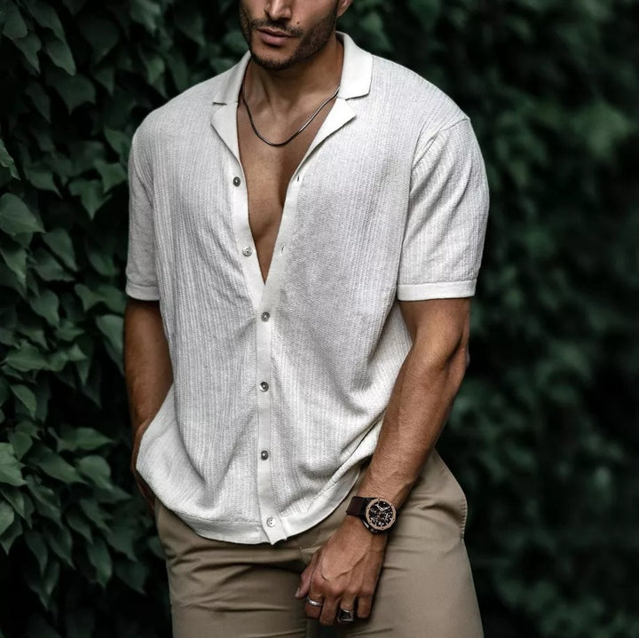 Sebastian Textured Button-Up