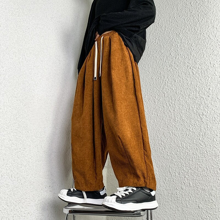 Velour Wide-Leg Pants