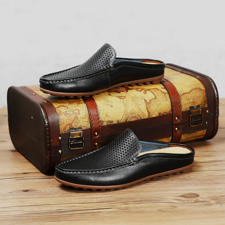 Leondro Leather Slip Ons