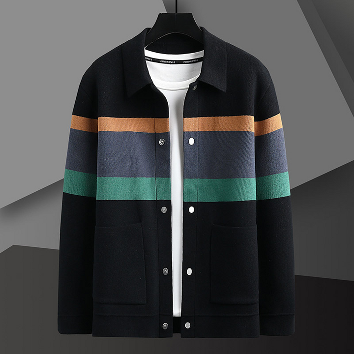 Gridline Retro Cardigan