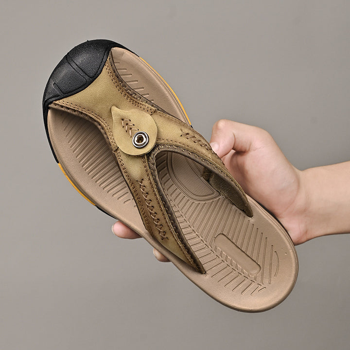 Grantham Leather Flip Flops
