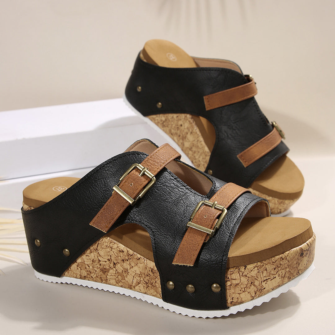 Colette Wedge Sandals