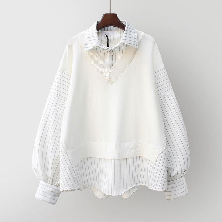 Eveline Pinstripe Sweater