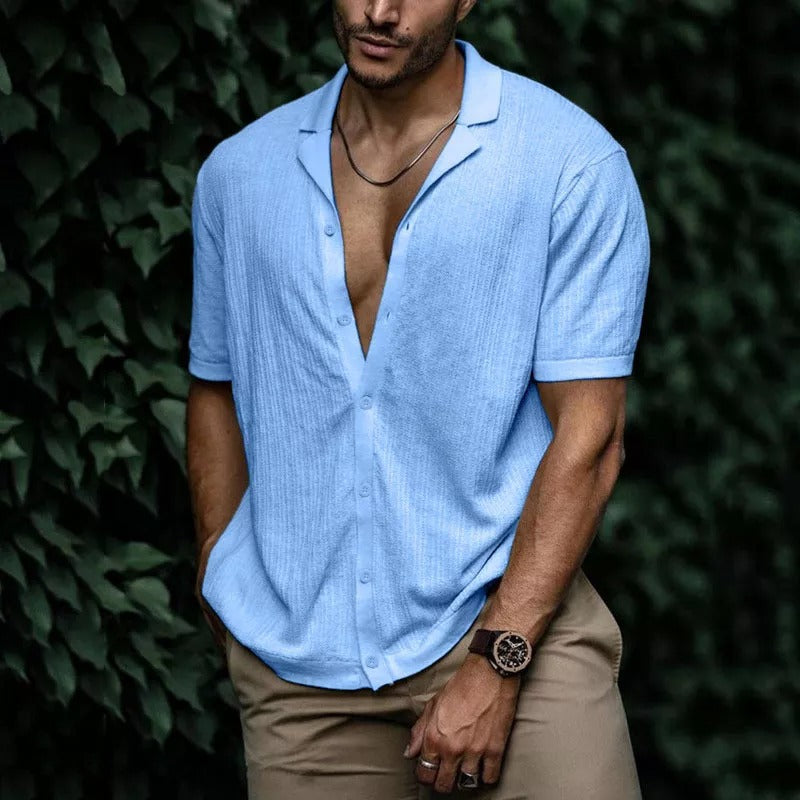 Sebastian Textured Button-Up