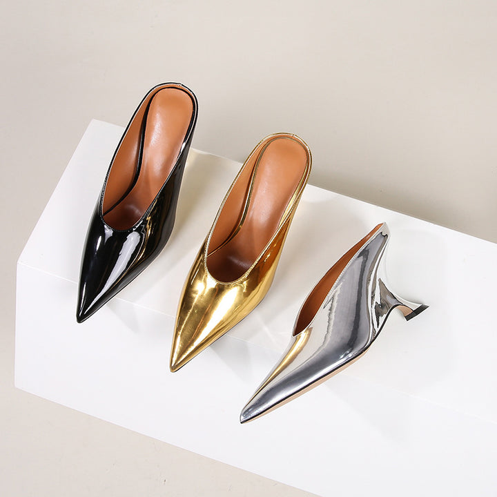 Lustra Heeled Mules