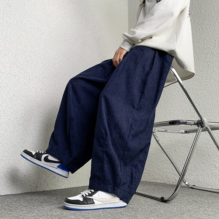 Velour Wide-Leg Pants