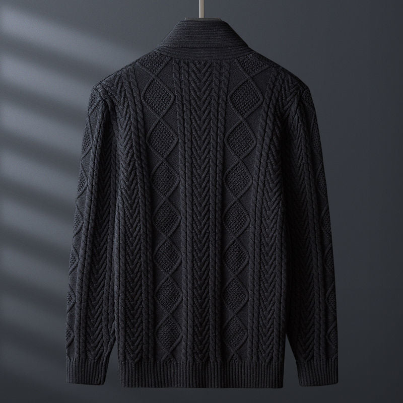 Castello Diamond-Knit Cardigan