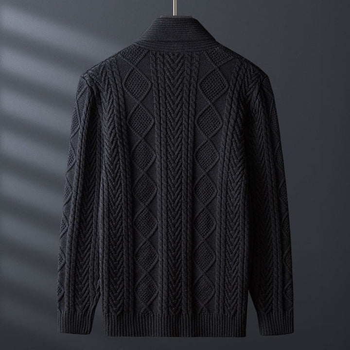 Castello Diamond-Knit Cardigan