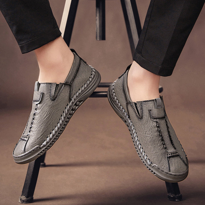 Straveero Leather Slip-Ons
