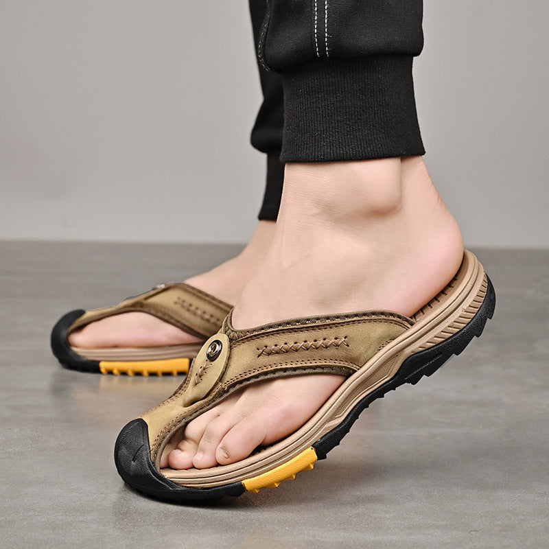 Grantham Leather Flip Flops